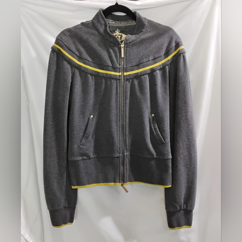 Red by Marc Ecko Vintage Hoodie Jacket Gray Full Zip Sweatshirt Ladies Size L